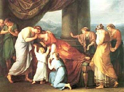 Angelica Kauffmann Death of Alcestis France oil painting art